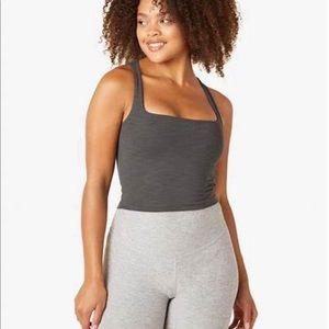 Beyond Yoga square neck rubbed crop tank